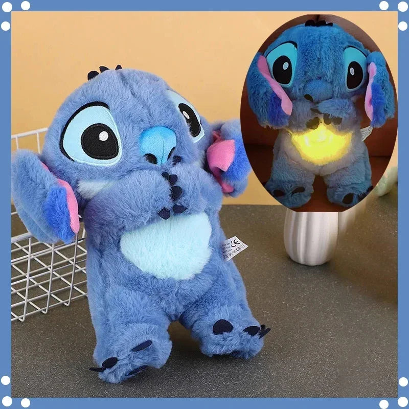 Kawaii Stitch Plush Doll Baby Sleeping Companion Sound Soothing