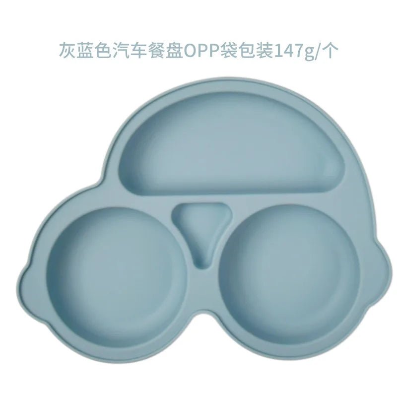 Baby Safe Silicone Dining Plate Suction Cartoon Bowl - BabyHaven
