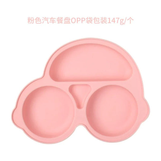Baby Safe Silicone Dining Plate Suction Cartoon Bowl - BabyHaven