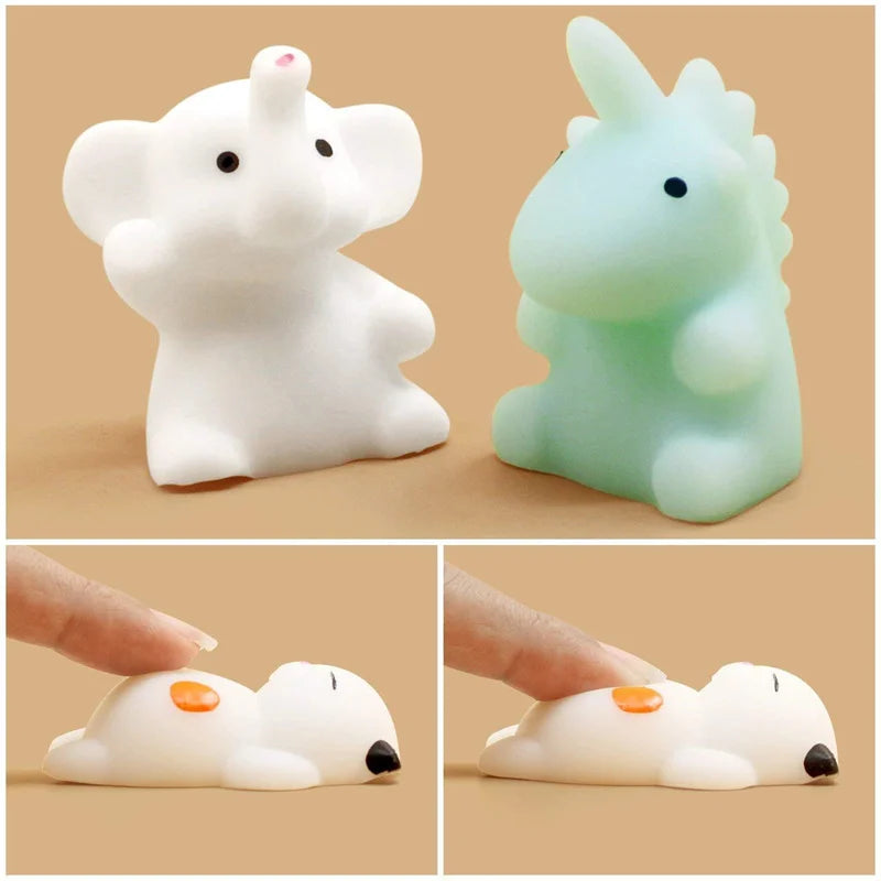 50-5PCS Mochi Squishies Kawaii Animal Stress Relief Toys