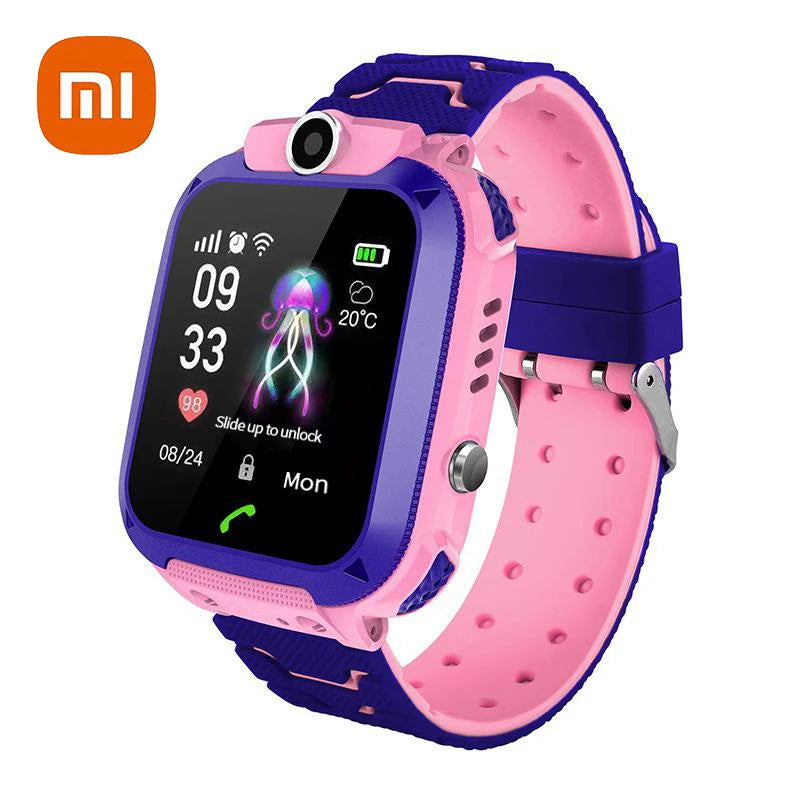 Kids Smart Watch SOS Antil-lost GPS Location Camera Sim Card Call IP67 Waterproof Smart Watch For Ios Android Kids Gift