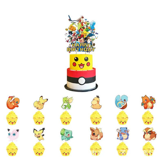 Pokemon Birthday Party Decoration Pikachu Lightning Balloon Set - BabyHaven