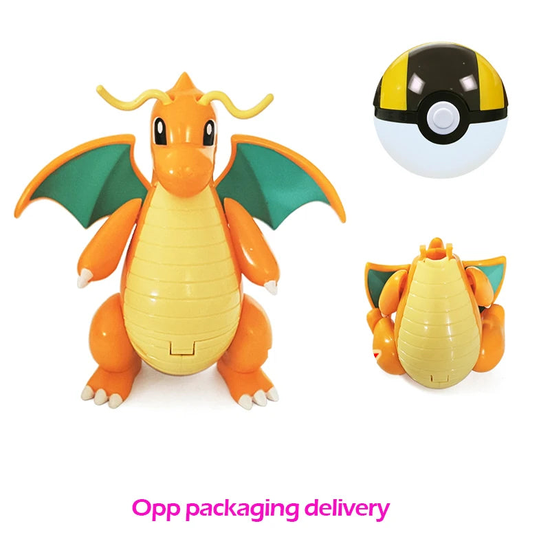 Figure Pokemon Pokeball Transform Pikachu Charizard Toy