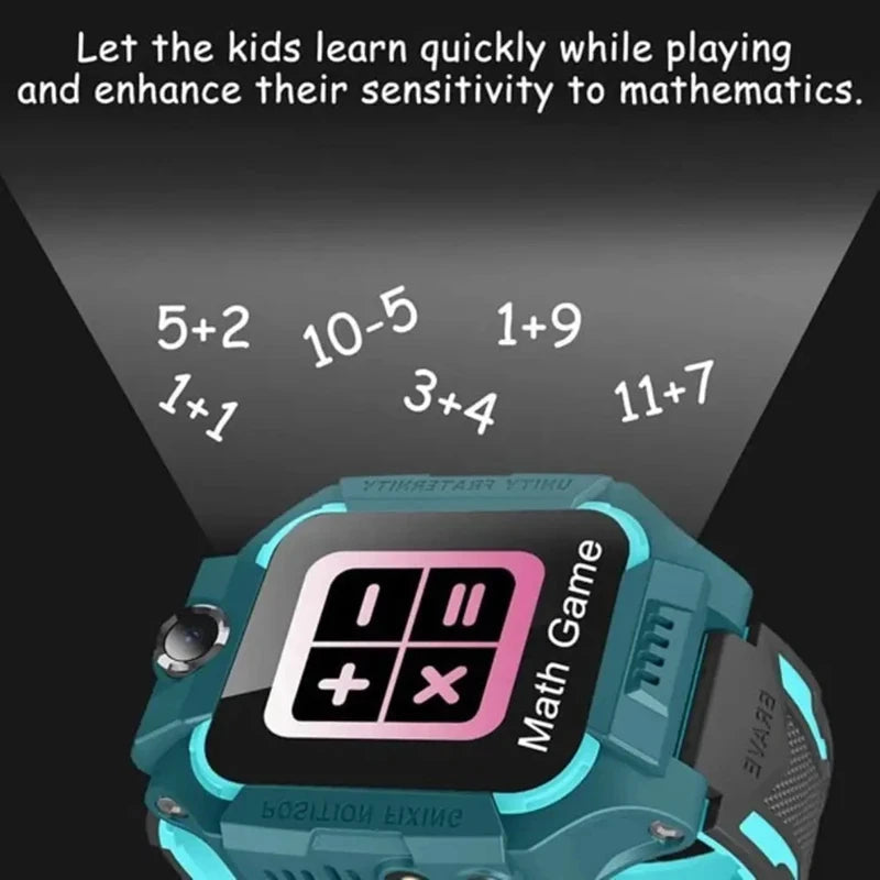 Kids Smart Watch SOS Antil-lost GPS Location Camera Sim Card Call IP67 Waterproof Smart Watch For Ios Android Kids Gift