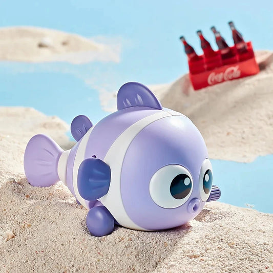 Bright and playful Baby Toys Wind Up Fish Toys Tail Wagging Fish, perfect for bath time and tummy time fun for kids 6-12 months.