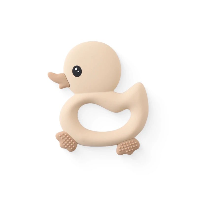 Baby Teether Silicone Teething Toys for Infant Baby Acessories 0 12 Months Baby Silicone Baby Toys Teether Gum Cartoon Rattle - BabyHaven