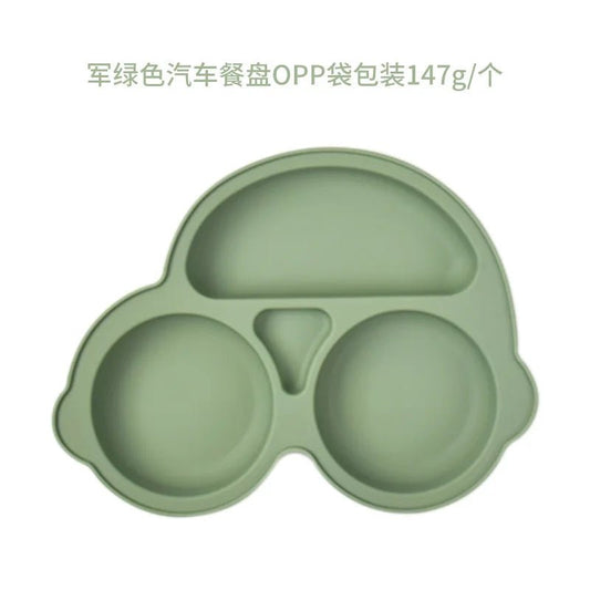 Baby Safe Silicone Dining Plate Suction Cartoon Bowl - BabyHaven