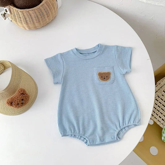 Summer Baby Clothing Set Solid Tee And Shorts 2 Pcs Boys Outfit - BabyHaven