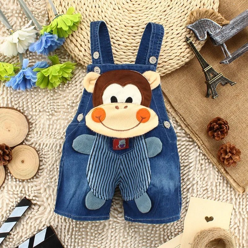 Summer Overalls Shorts Boys Girls Denim Jumpsuits - BabyHaven