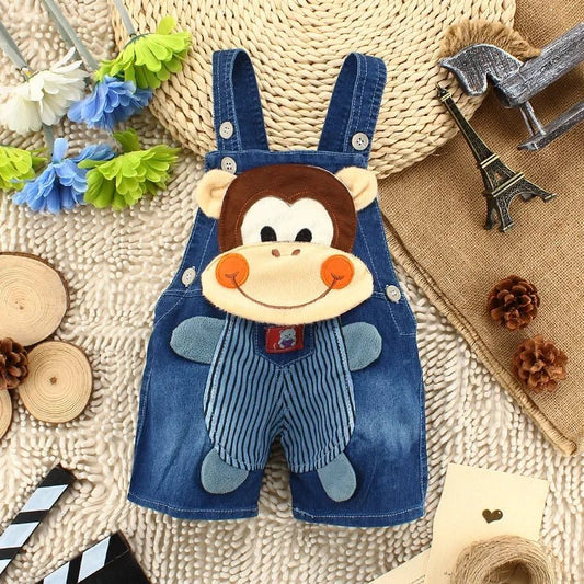 Summer Overalls Shorts Boys Girls Denim Jumpsuits - BabyHaven