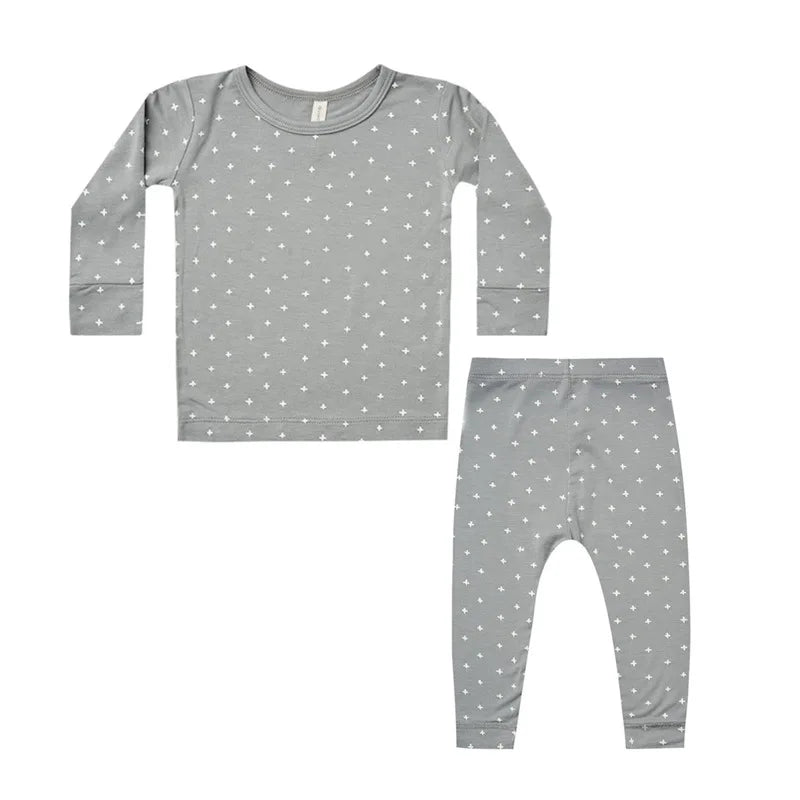 6-36M Newborn Kid baby Boys Girls Clothes set Long Sleeve Print T Shirt Top and Pant suit Homewear ModaL Cute 2pcs Outfits set