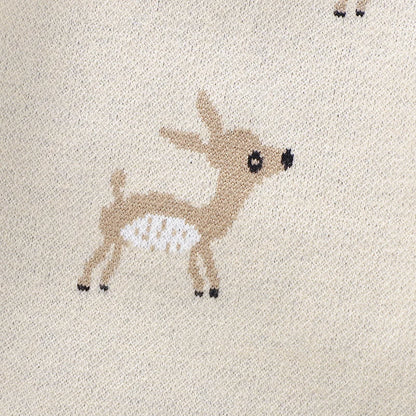 Autumn Baby Rompers for Newborn Boys Girls Cute Reindeer Knit Jumpsuits Playsuits 0-18m Winter Infant Long Sleeve Outfit Clothes