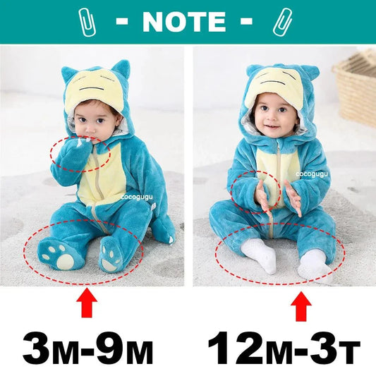 Toddler in vibrant blue Pokemon costume, suitable for ages 9 months to 2.5 years, emphasizing comfort and imaginative play.