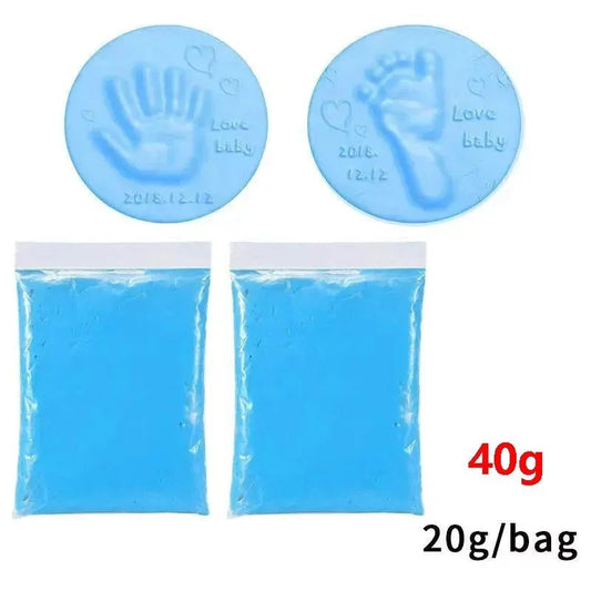 20/40g Baby DIY Hand and Footprint Soft Clay Fluffy Material - BabyHaven