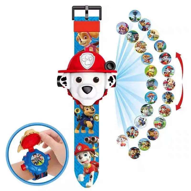 Paw Patrol Toys Set 3D Projection Watch Dog Puppy Gift