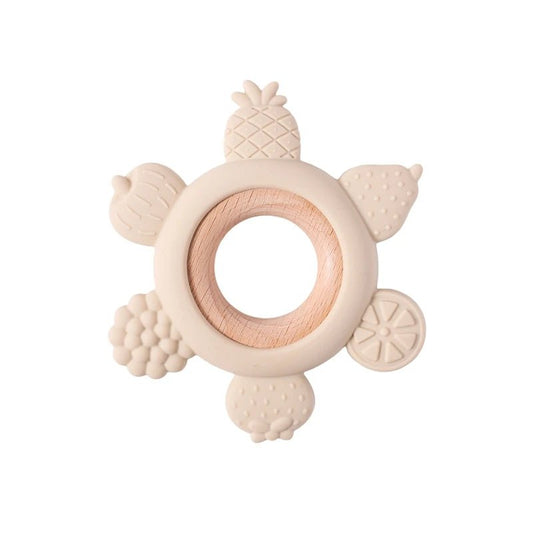 1pc Silicone Teether Food Grade Baby 0 - 12 Toys for Toddlers - BabyHaven