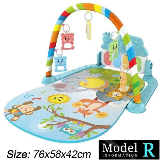 Baby Fitness Stand Music Play Gym Toys Newborn 0 - 36 Months - BabyHaven