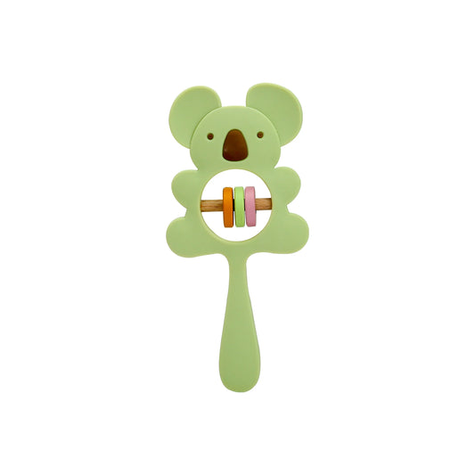 Baby Dinosaur teether Silicone baby toys 0 12 months newborn things Gloves Anti - lost Toys Soft material Silicone baby teether - BabyHaven