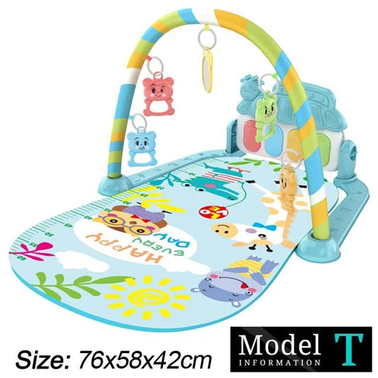 Baby Fitness Stand Music Play Gym Toys Newborn 0 - 36 Months - BabyHaven