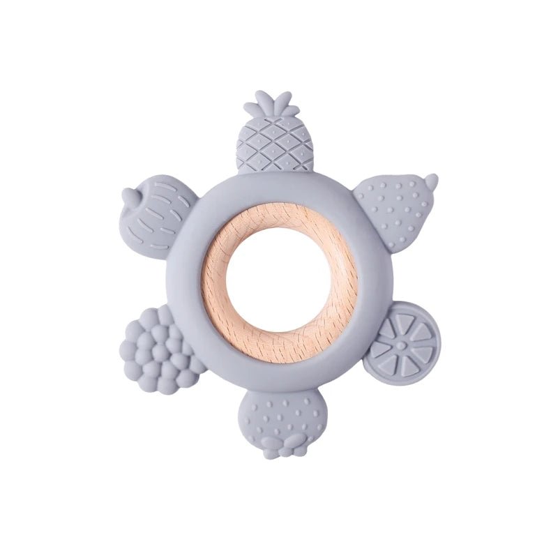 Baby Teether Silicone Teething Toys for Infant Baby Acessories 0 12 Months Baby Silicone Baby Toys Teether Gum Cartoon Rattle - BabyHaven
