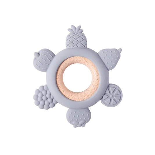 Baby Teether Silicone Teething Toys for Infant Baby Acessories 0 12 Months Baby Silicone Baby Toys Teether Gum Cartoon Rattle - BabyHaven
