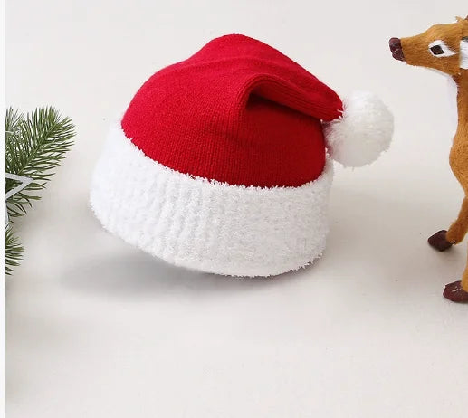 Sending Hats Baby Christmas Rompers Clothes Red Reindeer Knit Newborn Boy Girl Jumpsuits Winter Infant Kids New Year Playsuits