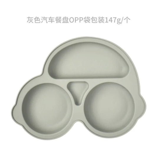 Baby Safe Silicone Dining Plate Suction Cartoon Bowl - BabyHaven