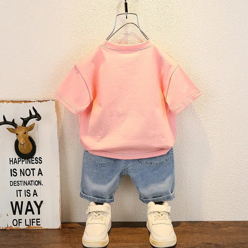 New Summer Baby Boy Clothing Set Short Sleeve T-Shirt and Pants 2 Pcs Sport Outfit for Infants - BabyHaven