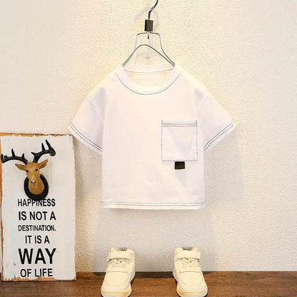New Summer Baby Boy Clothing Set Short Sleeve T-Shirt and Pants 2 Pcs Sport Outfit for Infants - BabyHaven
