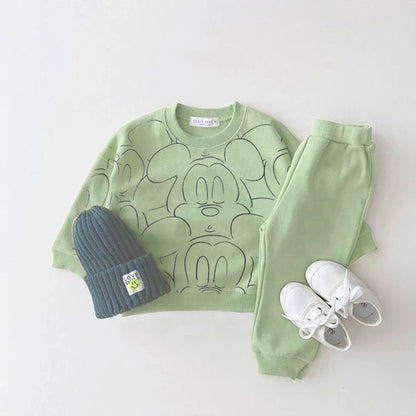 New Designer Cartoon Clothing Tracksuit Baby Boy Summer Sets