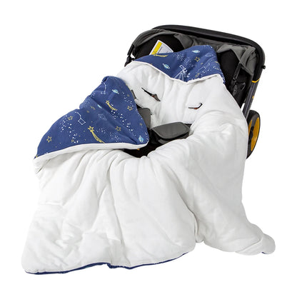 Baby Wrap Blanket For The Newborn With Windproof Hooded In A Infant Car Seat Winter Warm Envelope For Discharge 0-12 Months