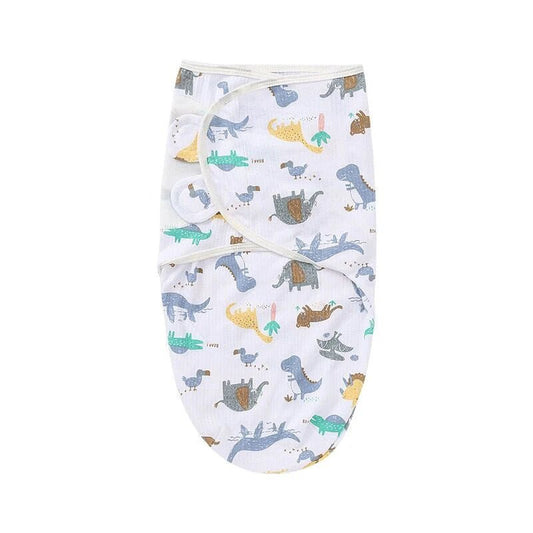 Baby Blanket Hat Set Cartoon Printed Cotton Newborn Swaddle - BabyHaven