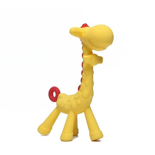 Food Grade Baby Molar Teether Silicone Giraffe Teethers Cartoon Teething for Babies Relief Gums Pain Toys Newborn Essentials - BabyHaven