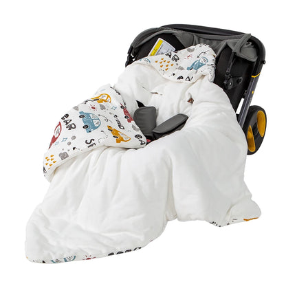 Baby Wrap Blanket For The Newborn With Windproof Hooded In A Infant Car Seat Winter Warm Envelope For Discharge 0-12 Months