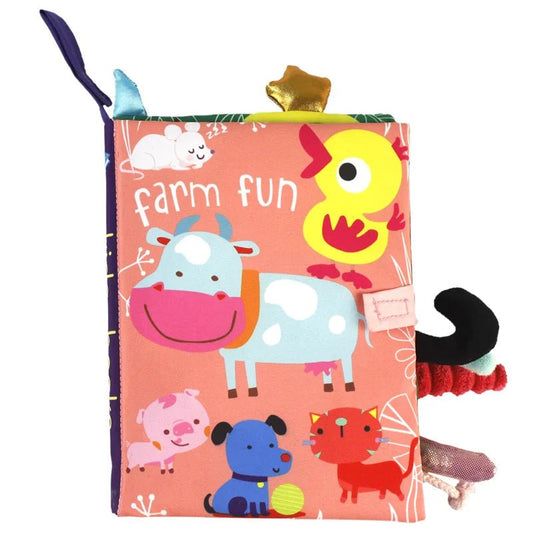 Quiet Book for Toddler Animal Cognitive Fabric Activity - BabyHaven