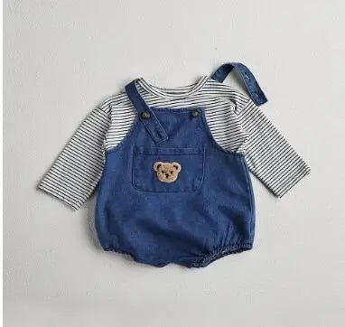 Summer Cool Toddler Baby Clothing Set Striped T-shirt - BabyHaven