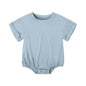 Infant Bamboo Fiber Romper Summer Essential Solid Color Customized T-Shirt Short Sleeve Newborn Bodysuit Baby Jumpsuit 3 - 24 Months - BabyHaven