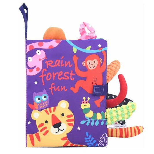 Quiet Book for Toddler Animal Cognitive Fabric Activity - BabyHaven
