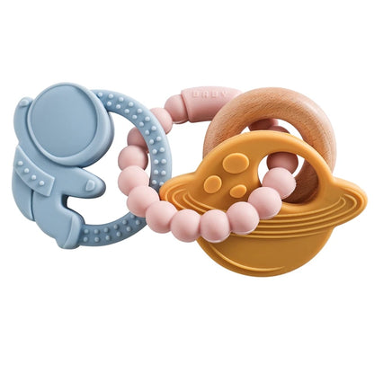 1pc Silicone Teether Food Grade Baby 0-12 Toys for Toddlers