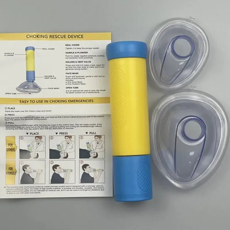 Anti Choking Device Life Saving Suction Emergency Mask First Aid Kit for Adults and Children Home Rescue - BabyHaven
