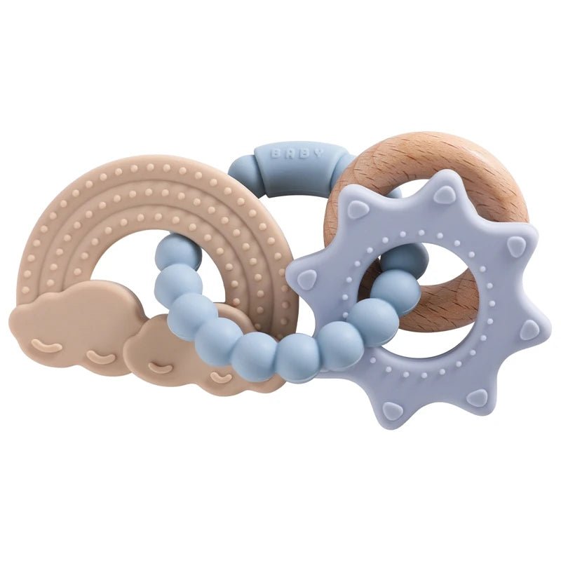 1pc Silicone Teether Food Grade Baby 0 - 12 Toys for Toddlers - BabyHaven