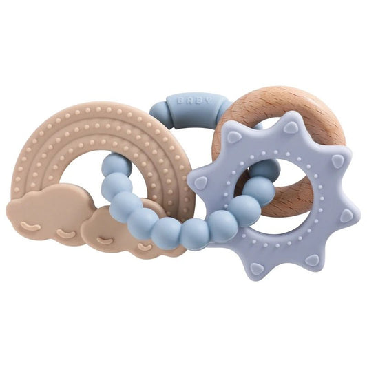 1pc Silicone Teether Food Grade Baby 0 - 12 Toys for Toddlers - BabyHaven