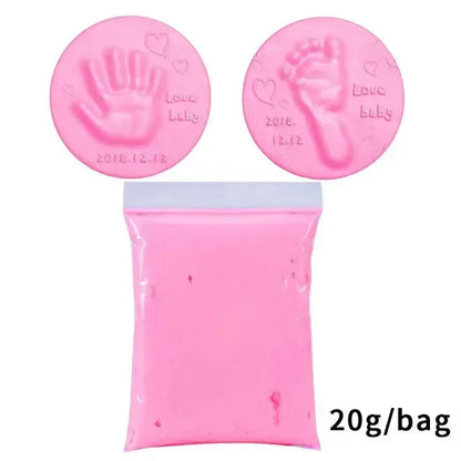 20/40g Baby DIY Hand and Footprint Soft Clay Fluffy Material