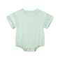 Infant Bamboo Fiber Romper Summer Essential Solid Color Customized T-Shirt Short Sleeve Newborn Bodysuit Baby Jumpsuit 3 - 24 Months - BabyHaven