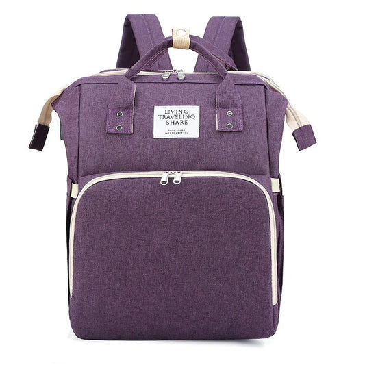 New Folding Mommy Bag Lightweight Portable Crib Bed Backpack - BabyHaven