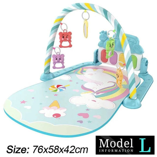 Baby Fitness Stand Music Play Gym Toys Newborn 0 - 36 Months - BabyHaven
