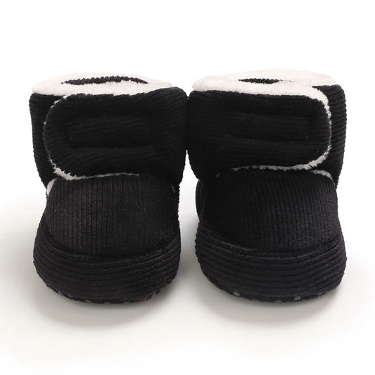 Winter Baby Cotton Shoes Thick Plush Snow Boots Soft Casual Walking Shoes for 0-18 Month Old Comfortable Toddler Footwear