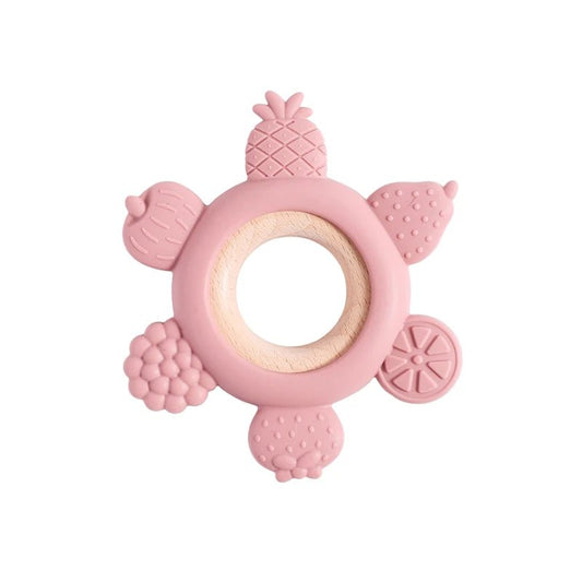 1pc Silicone Teether Food Grade Baby 0 - 12 Toys for Toddlers - BabyHaven