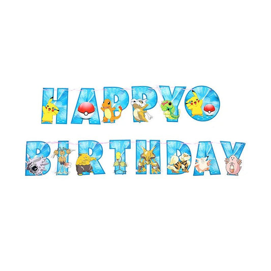 Pokemon Birthday Party Decoration Pikachu Lightning Balloon Set - BabyHaven