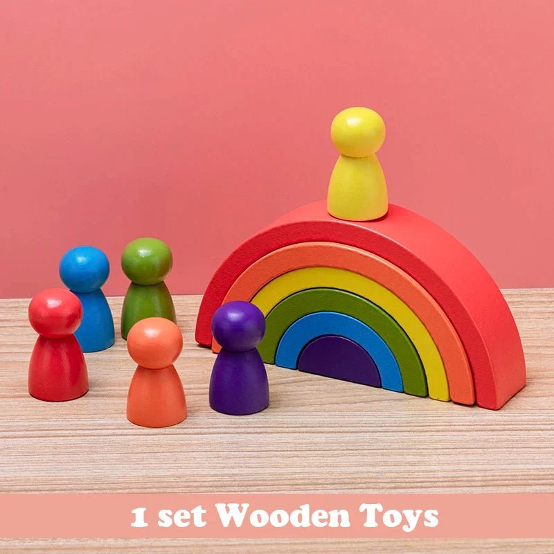 New 6 - 10pcs Baby Silicone Building Block BPA Free Rainbow Soft Block 3D Educational Montessori Toys Baby Teether Gifts - BabyHaven